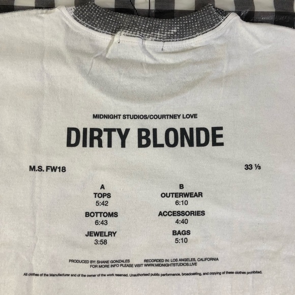 Midnight Studios Courtney Love Dirty Blonde Tee - Picture 5 of 7